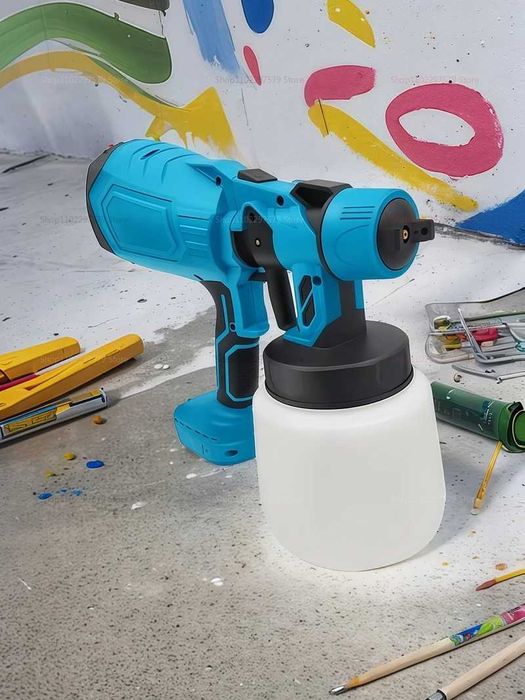 Розпилювач фарби 1000 мл, краскопуль акумуляторний (без акб)