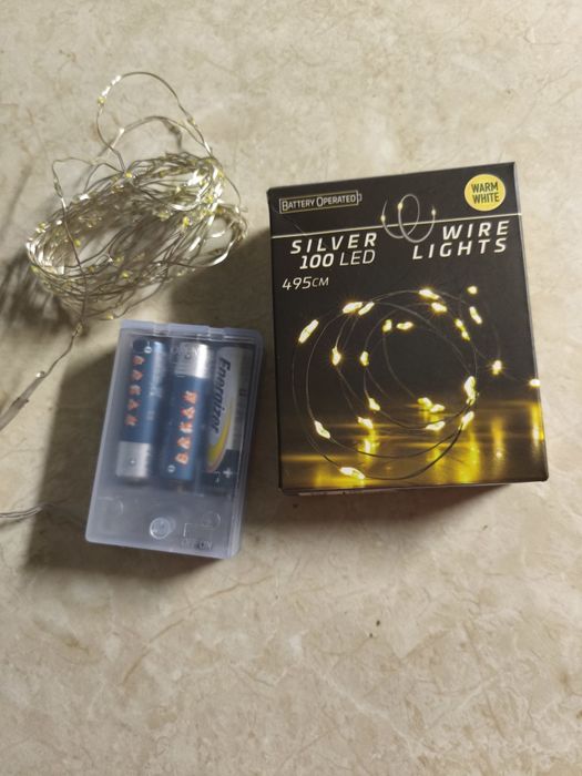 Новорічна гірлянда 5 м на батарейках