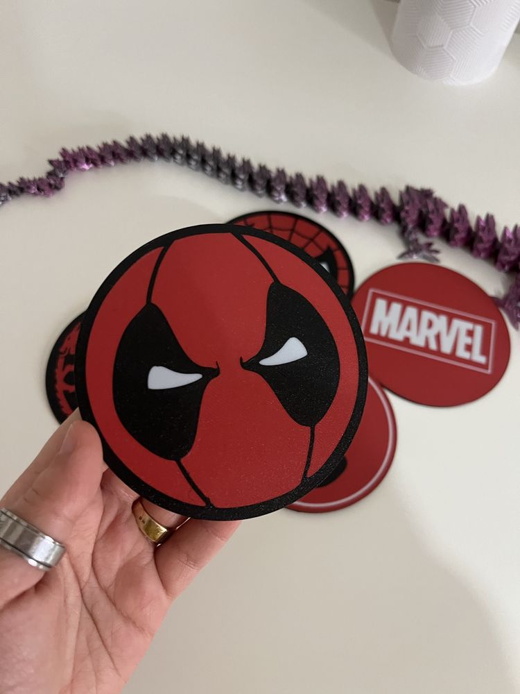 Bases para copos | Marvel | GOT | Coasters - 3D