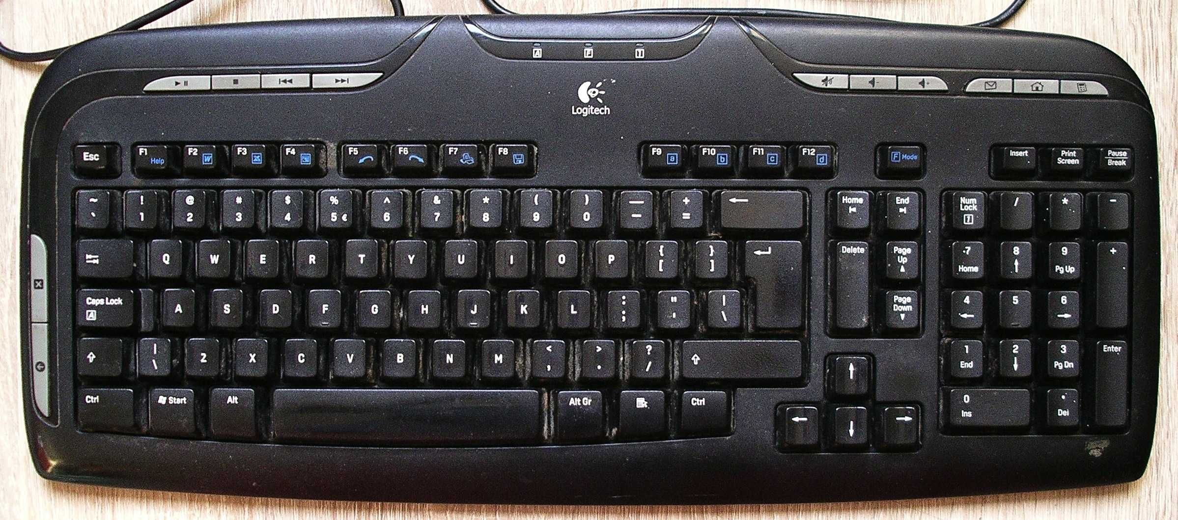 Klawiatura Logitech Y-SAE71 SK-2930, złącze PS/2, stara, stan nieznany