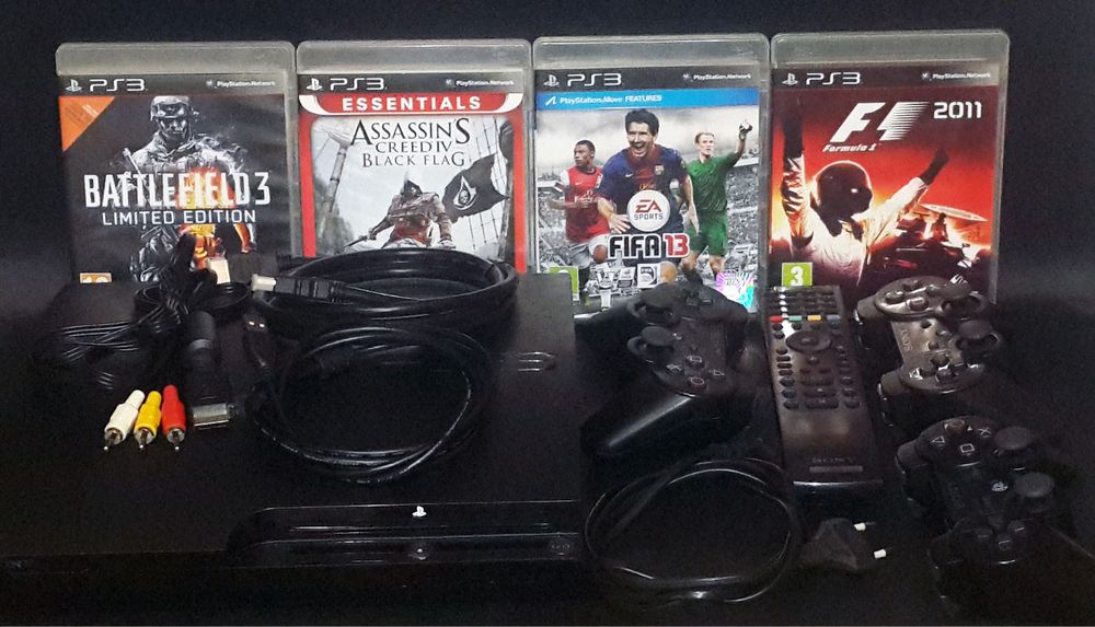 Приставка Sony PlayStation 3 Slim | PS3 / 250GB/ Офіційна/Без втручань