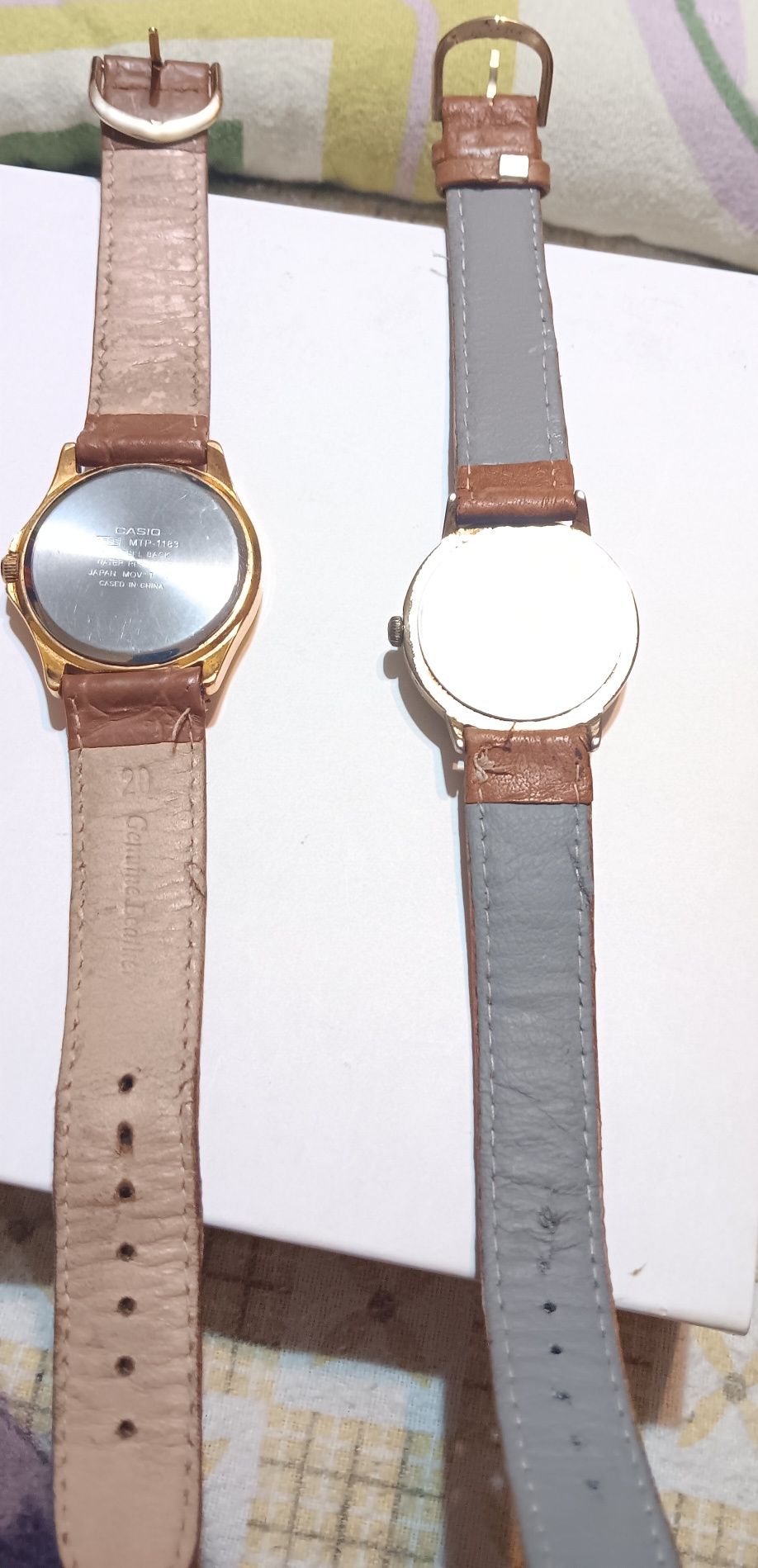 2 Relogios casio e timex de corda