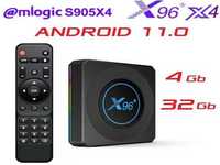 Смарт ТВ приставка X96 X4 4гб 32Гб S905X4 Андроид 11 2023 настроена