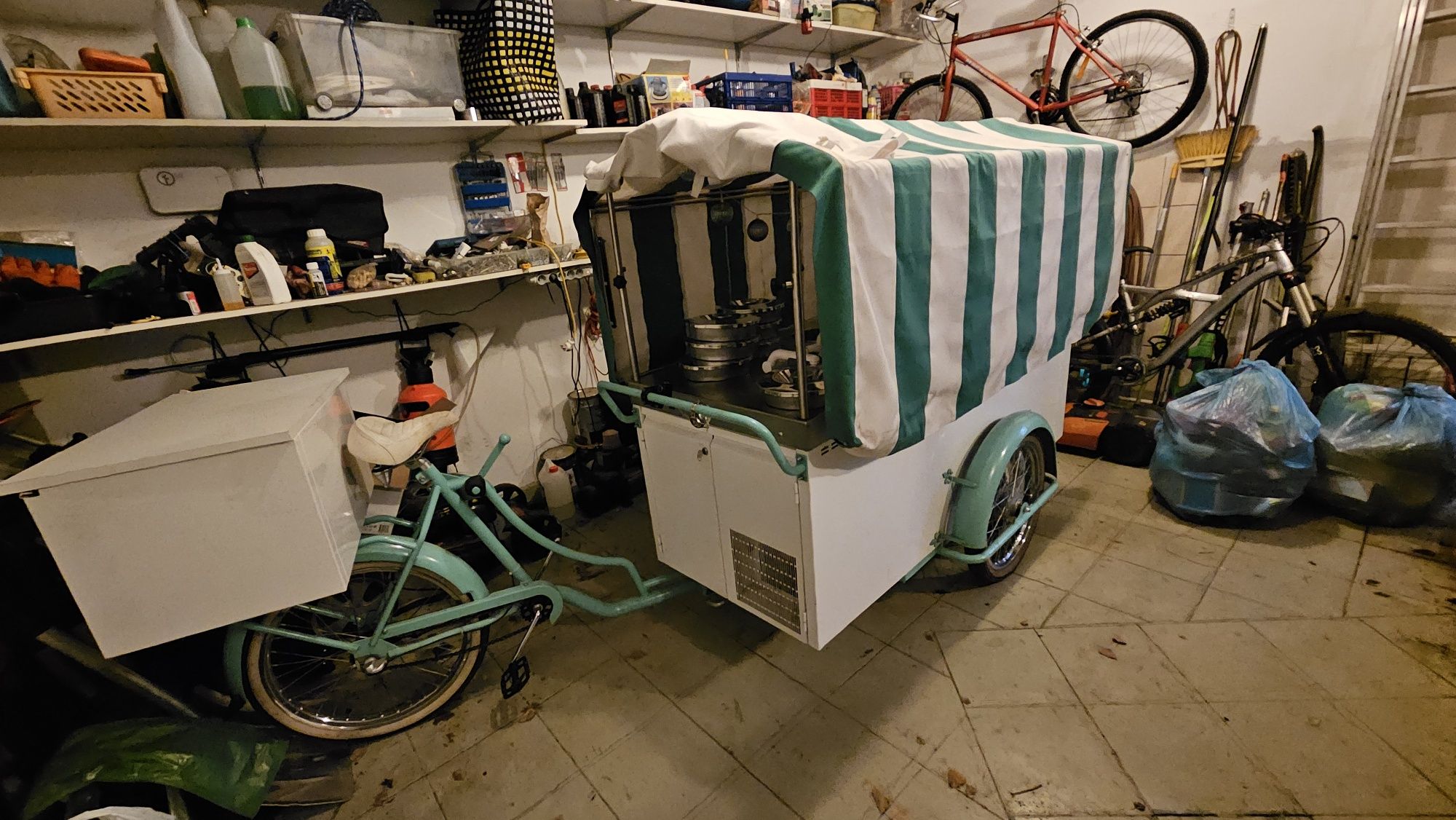 Riksza rower wózek do lodów