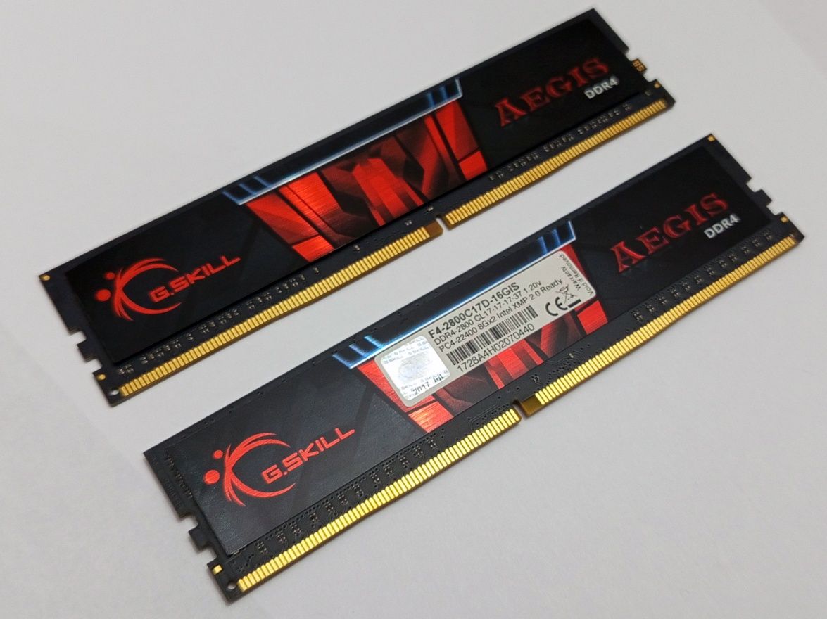 Memória RAM G.Skill DDR4 16GB (2x8GB) – 2800MHz CL17  Excelente Estado