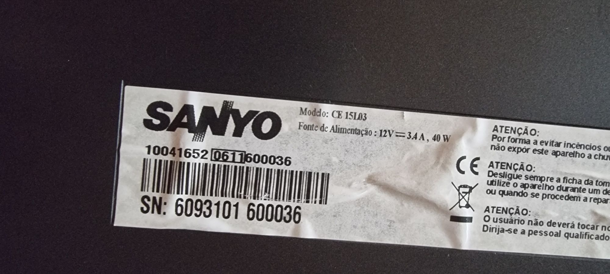 TV lcd SANYO 9,54"