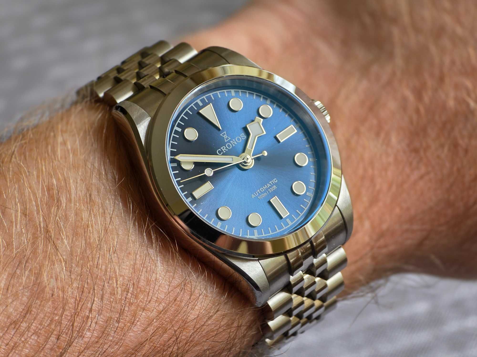 Zegarek automatyczny Cronos BB36 L6036M stan idealny komplet
