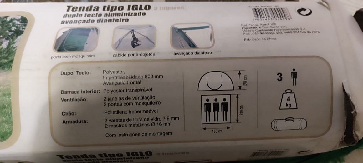 Tenda Iglo 3pessoas