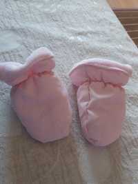 Luvas bebé cor de rosa