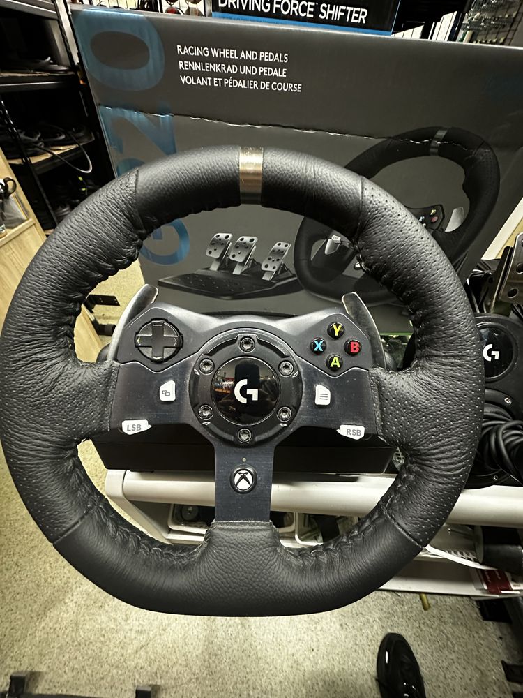 Zestaw Logitech G920 + Shifter + Wheel Stand Pro |Stan BDB|XBOX|PC