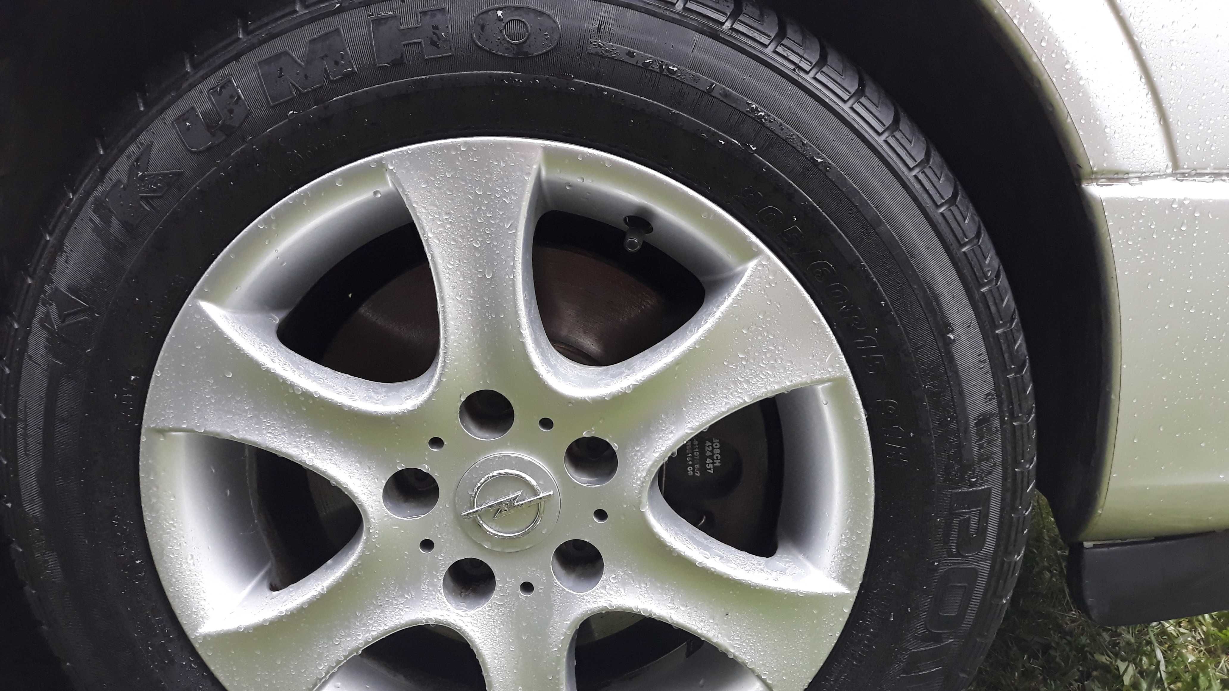Opel alufelgi R15 o rozstawie 5x110 + opony letnie w bdb. stanie!