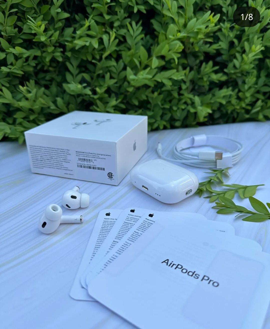 Стильні бездротові навушники airPods pro 2 + чохол в подарунок