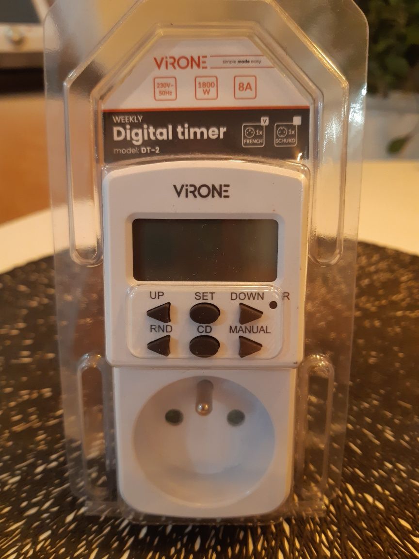 Elektroniczny programator czasowy MINI, 10 programów VIRONE