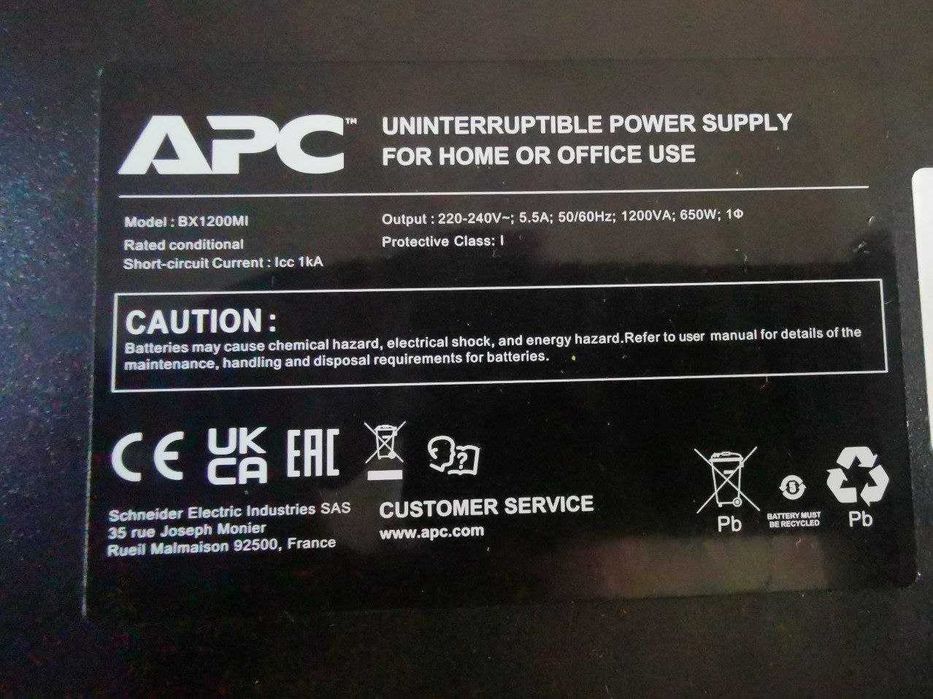 ДБЖ APC Schneider BX1200MI 1200VA 650W Безперебійник