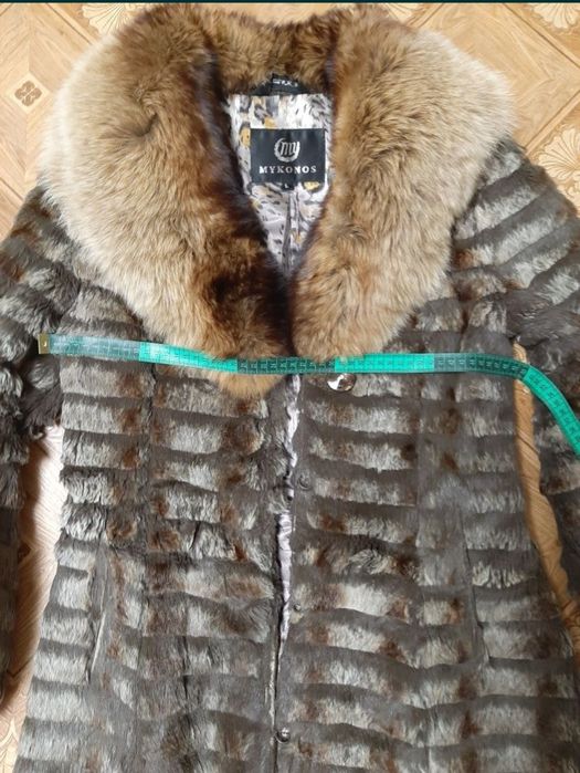 Шубка шуба кожурой полушубок на рост 160-164см р.40-46