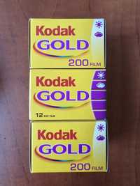 3 × Klisza Kodax Gold 200 12 klatek  24x36 mm