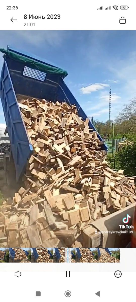 дрова 100 грн куб  с бесплатной  доставкой