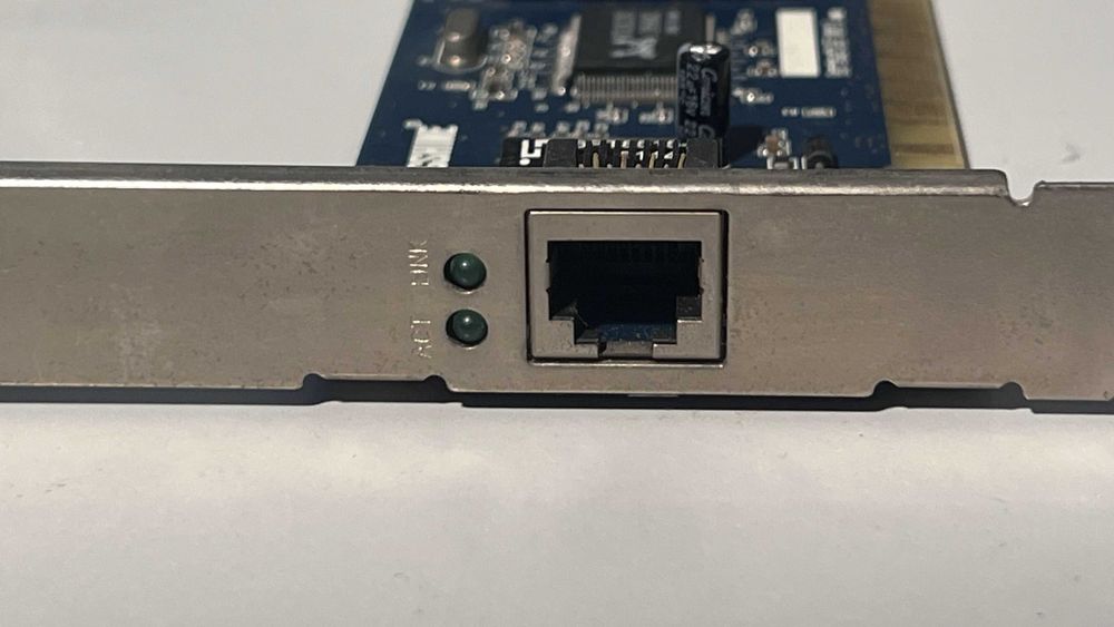 Placa rede PCI Ethernet Longshine LCS-8038 10/100Mbps, chip RTL8139C