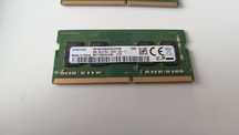 2x DDR4 4GB SODIMM 1Rx16 PC4-2666-SC0-11 Samsung