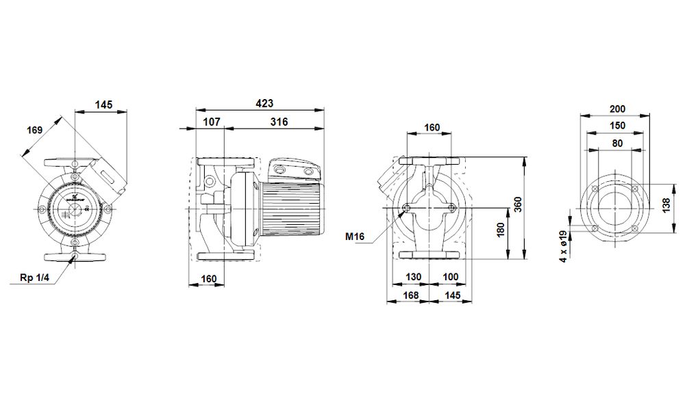 Pompa Grundfos UPS 80-30/F używana z gwarancją