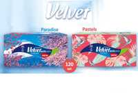 Гурт Velvet серветки у коробці Pastels 120 шт. 3 шари
