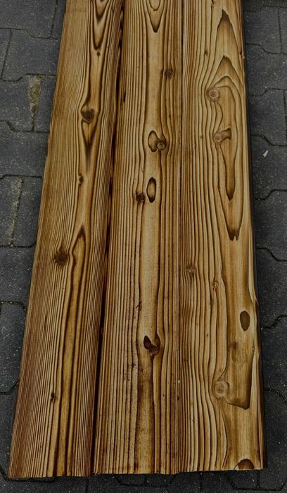 Deski elewacyjne opalane Shou Sugi Ban Podbitka Szalówka deska opalana