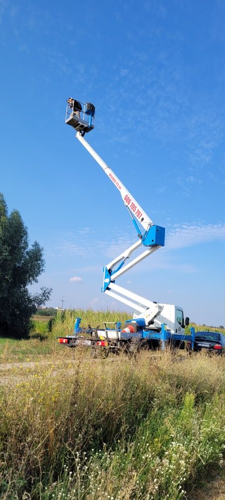 Podnosnik koszowy zwyżka pierwszy właściciel sterownie z pilota