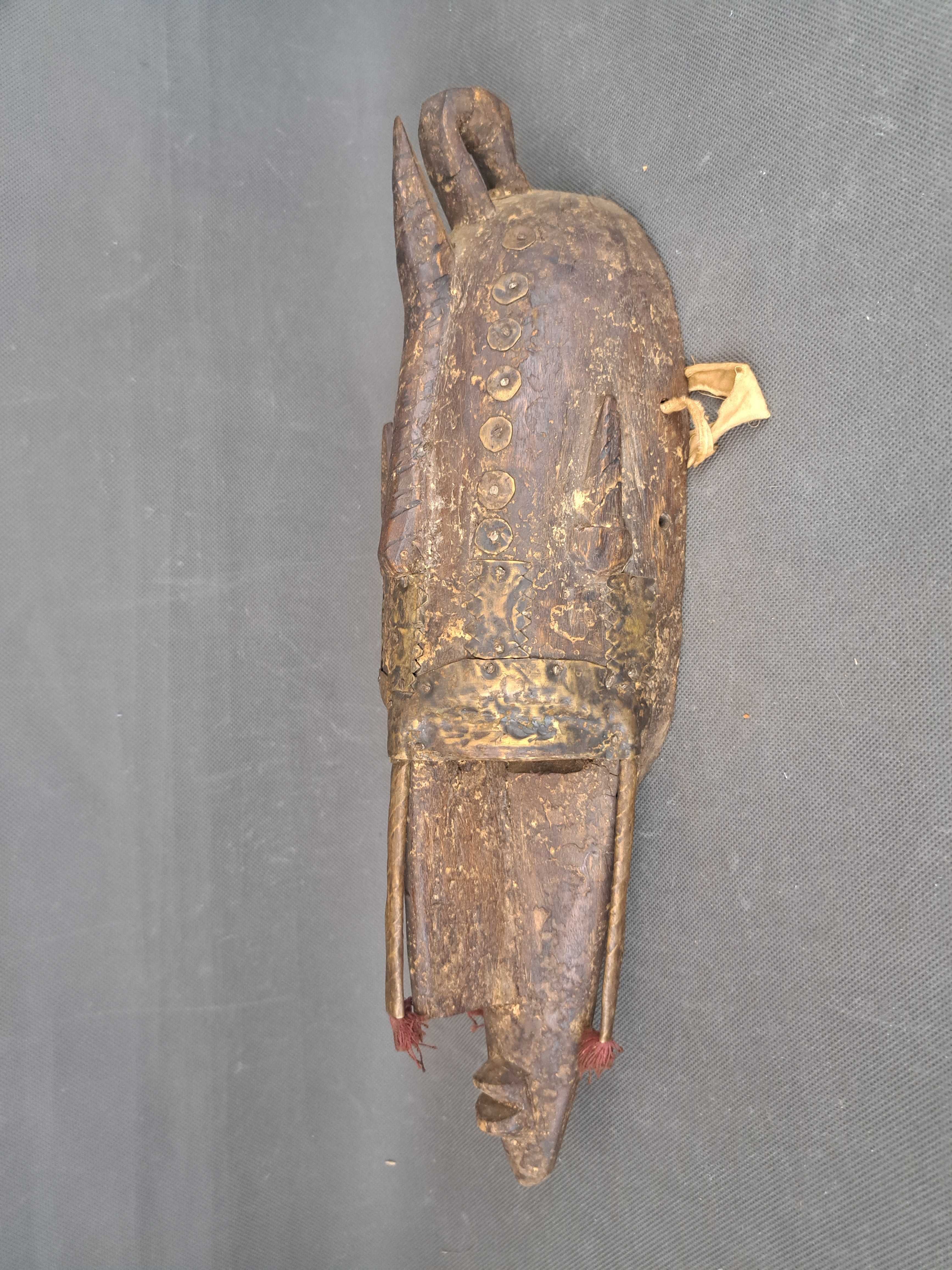 Stara, drewniana maska afrykańska  MARKA, MALI