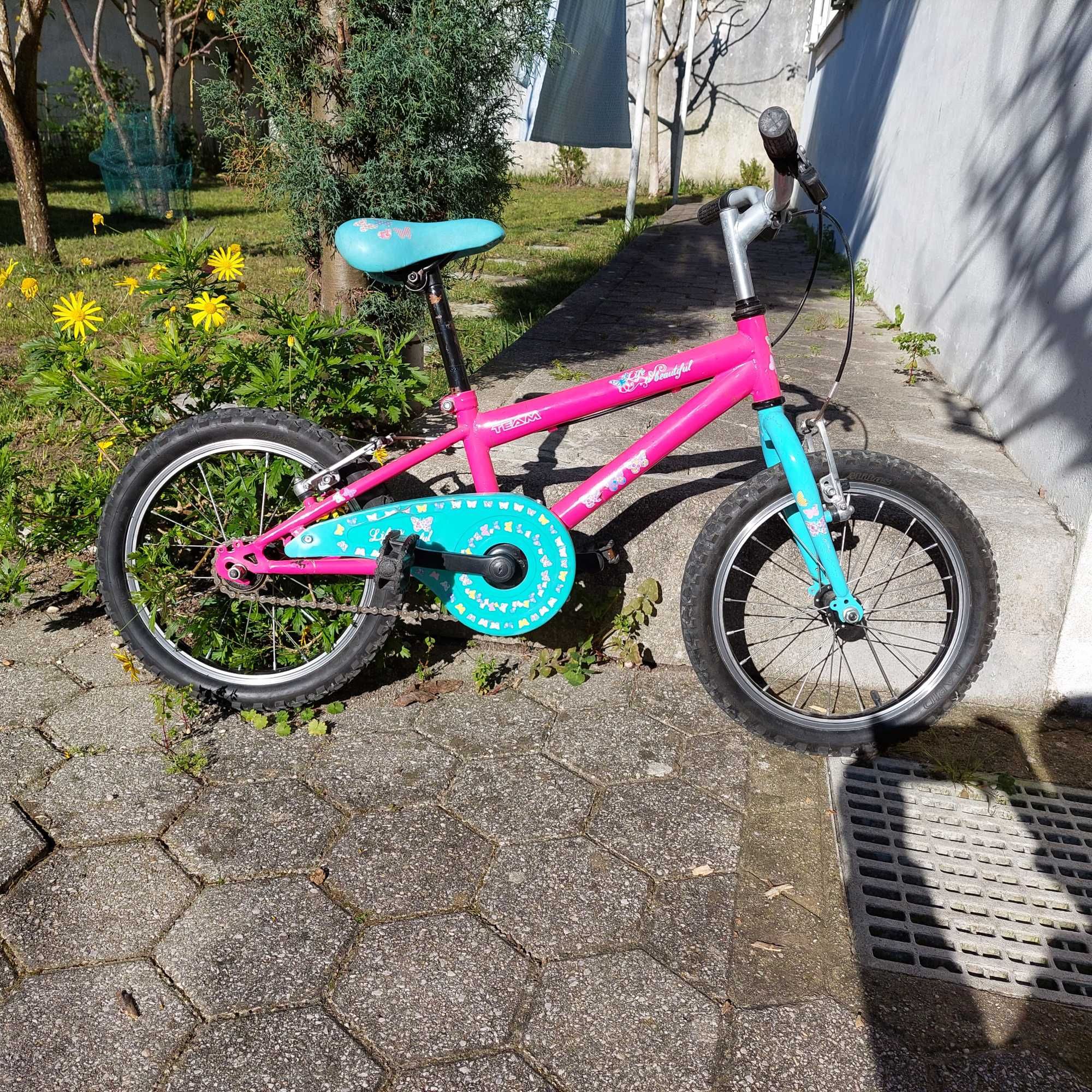 Bicicleta roda 16 de menina