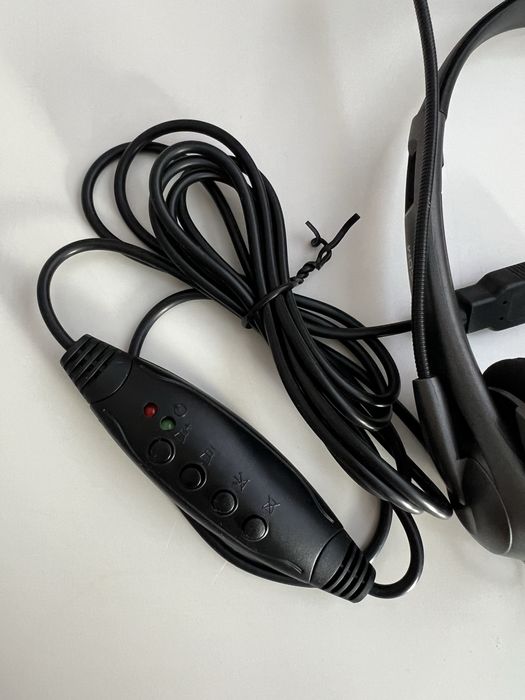 Słuchawki z mikrofonem na USB A