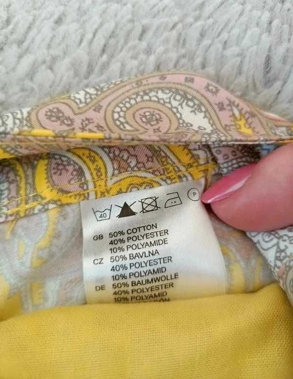 mini spódniczka wzór paisley bawełna H&M M L