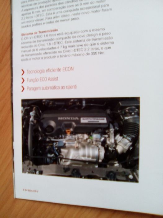 Livro Honda CRV Catálogo troco ktm 2019 MO