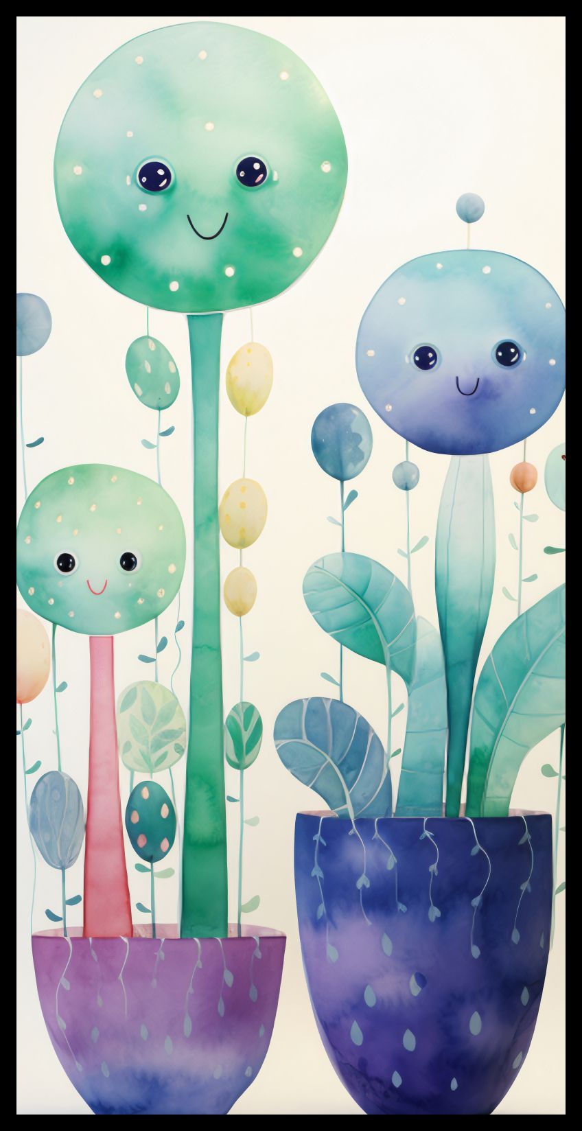 Plakat 50x100cm Uśmiechnięte Galaktyki