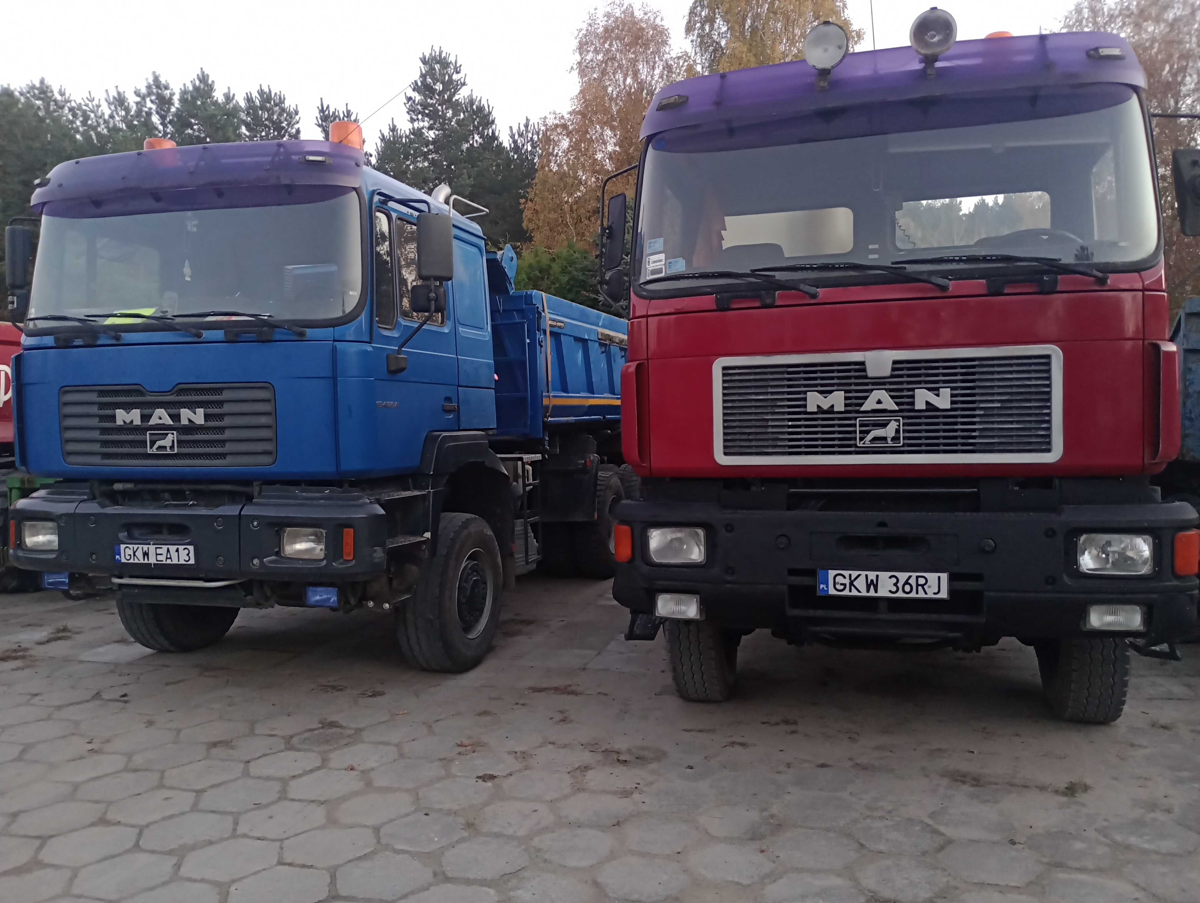 MAN F-90 4x4. 6x6.8x6- Wywrot