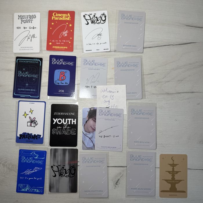 Карти зб1, ейтіз, сайкерс, zerobaseone, ateez, xikers, zb1, atz