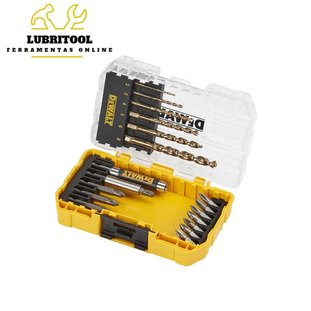 DEWALT Jogo 19 Peças Bits Brocas Adaptadores DT70711 | NOVOS