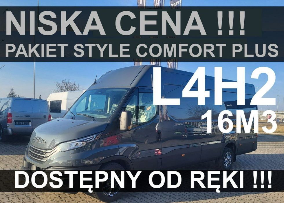 Iveco Daily 35S18 H  L4H2 16M3 Pakiet StyleComfort PlusKamera Akt.Tempo 1947 zł Super Cena!
