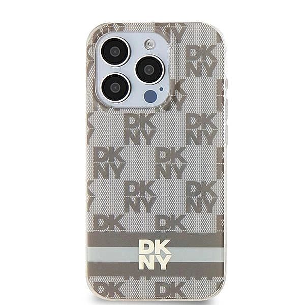 Etui DKNY IML Checkered Mono Pattern & Printed Stripes MagSafe na iPho