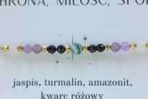 Bransoletka harmonii i ochrony z turmalinem, amazonitem i kwarcem