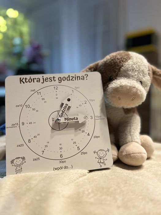 Zegar do nauki dla dziecka