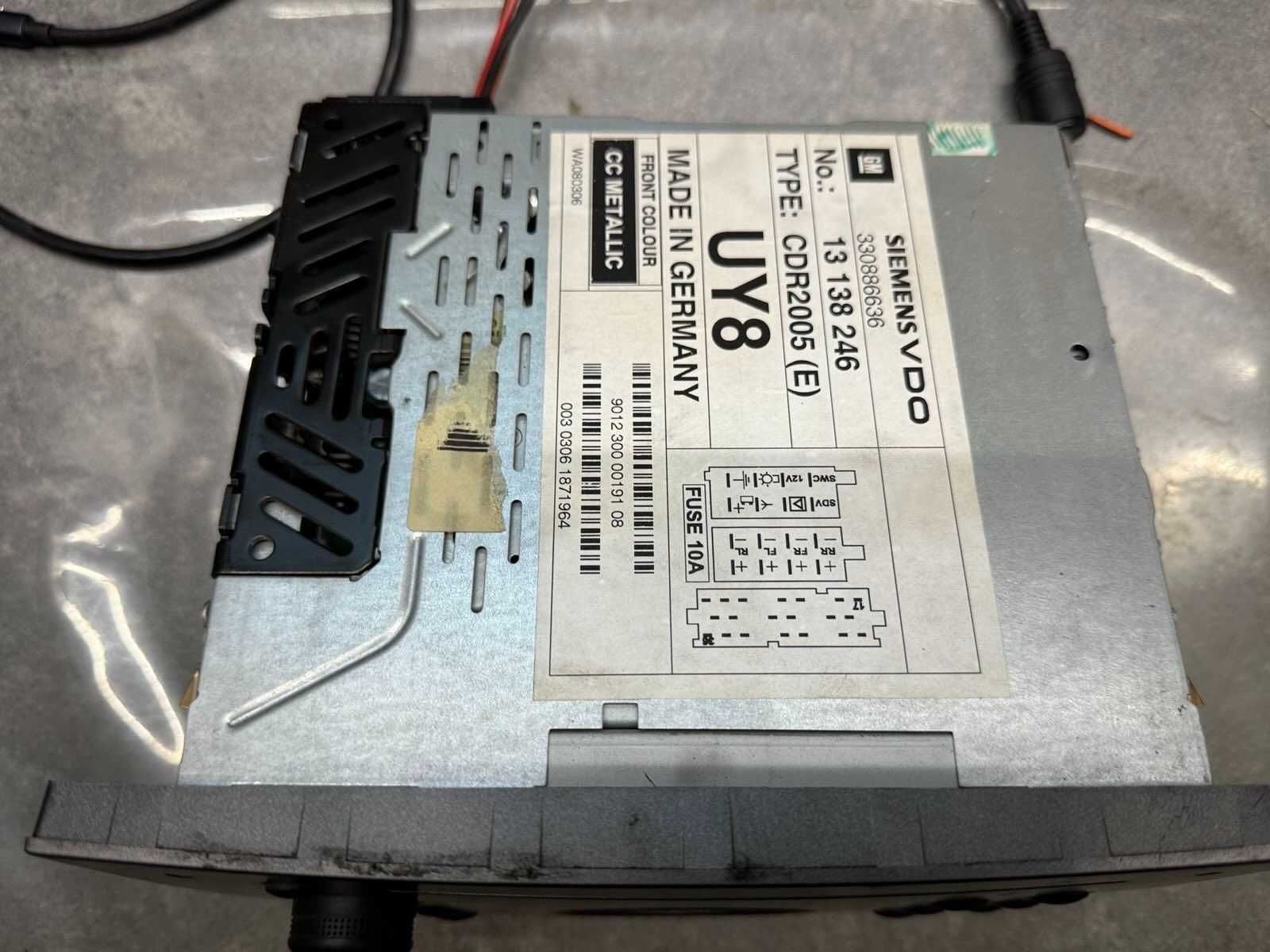 Fabryczne Radio Opel CDR2005 VDO Meriva