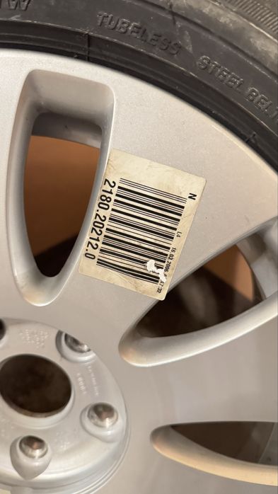 Oryginalna felga AUDI + opona Bridgestone 205/55 R16