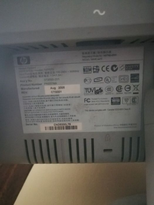Monitor HP V S17