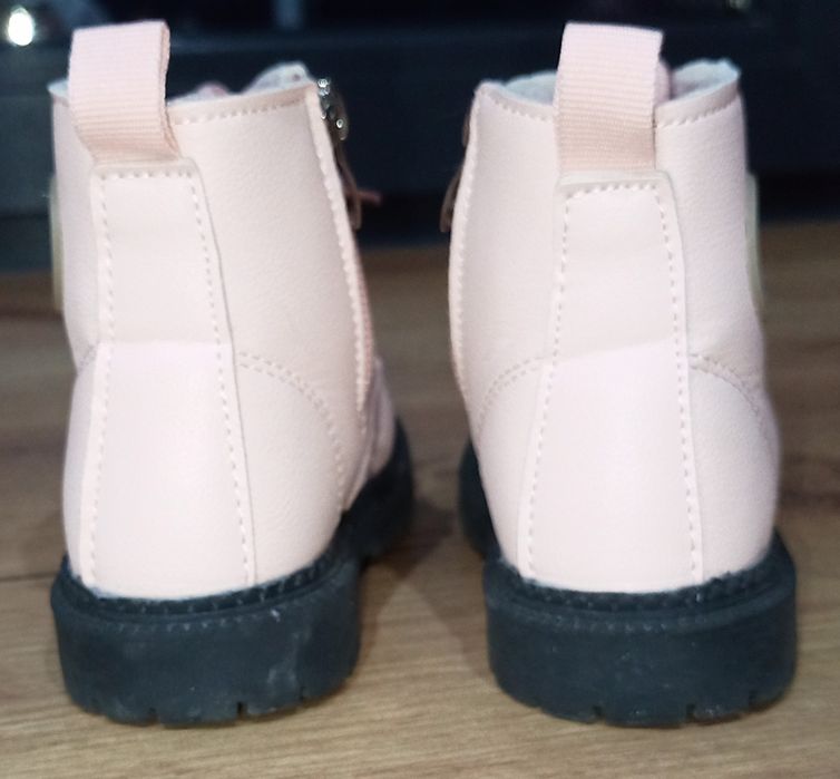 Kozaki botki  różowe 23