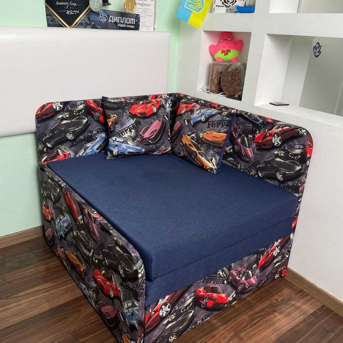 Дитячий диван ліжко трансформер для хлопчика детский диван раскладной