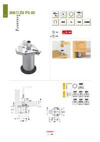 Опора для шкафа h=60 мм CAMAR 308.06.Z2.P3.02 (ножка)