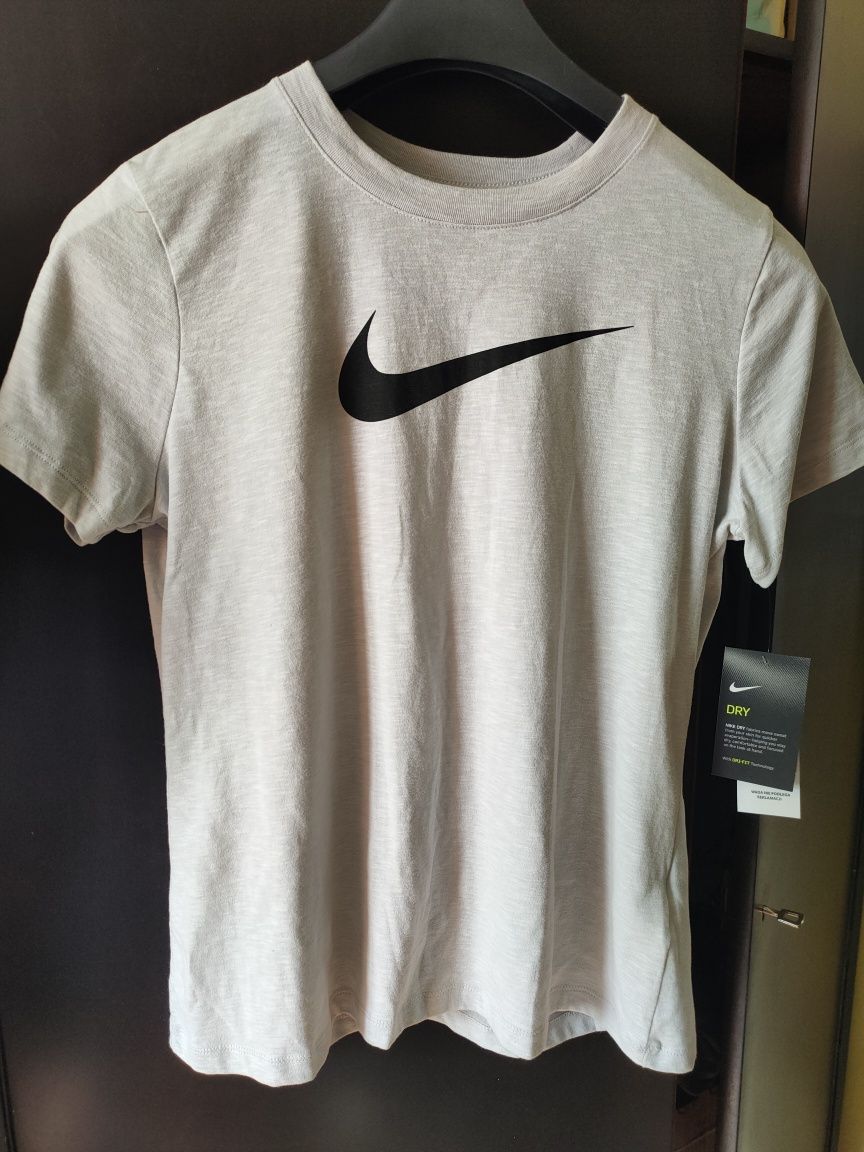 Nowa koszulka NIKE t-shirt damska M jasny popiel szara air