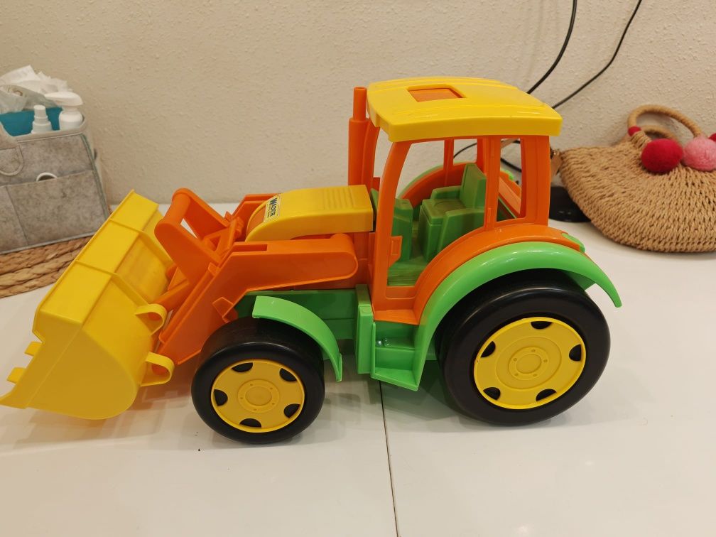 Duży 60 cm traktor spychacz Wader