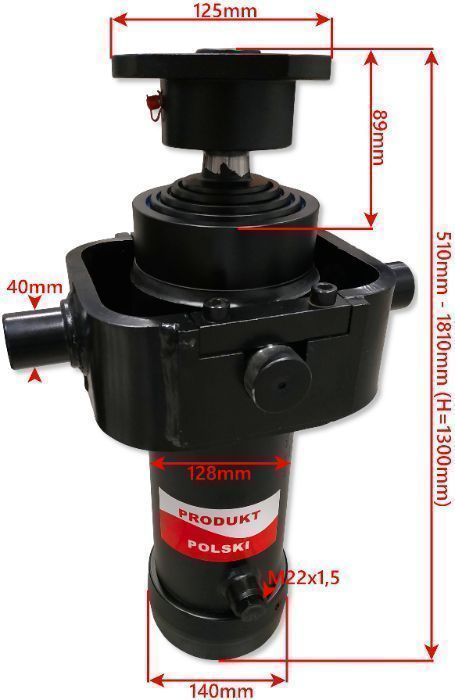 Siłownik Hydrauliczny skok 1300 agregat 12V 1,6kW [7167]