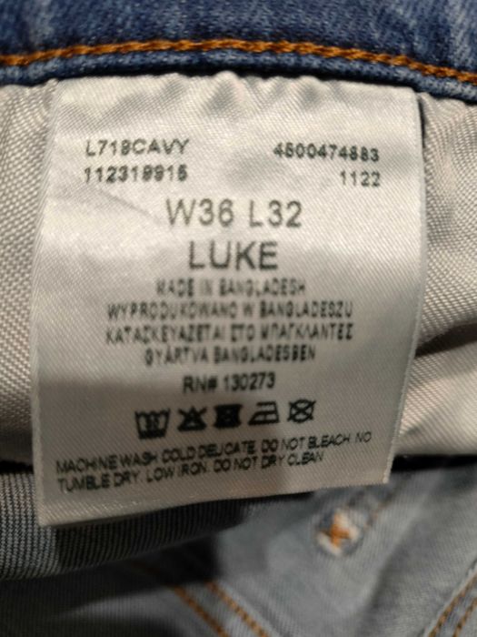 Lee Luke Slim Taper Nowe spodnie jeansy W36 L32 =Sold!=